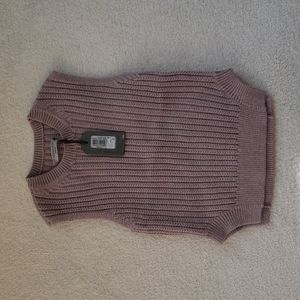 All Saints ribbed cotton knit tank M